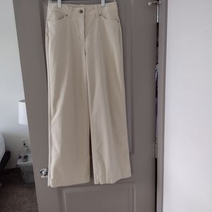LULULEMON CITY SLEEK FIVE POCKET WIDE LEG UTILITECH - NATURAL IVORY